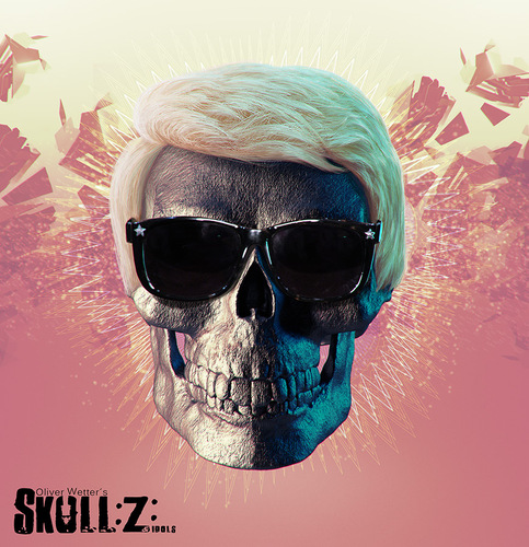 Cartoon: Heino - Skullified (medium) by fantasio tagged heino,skulls