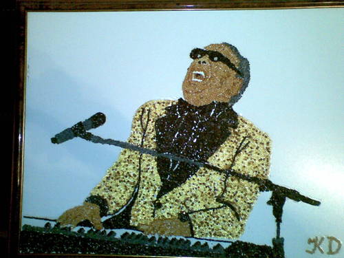 Cartoon: Ray Charles (medium) by dkovats tagged ray