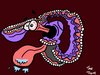 Cartoon: Exaggerated Baseball Purple (small) by cartoonistthedave tagged baseball,exaggerated