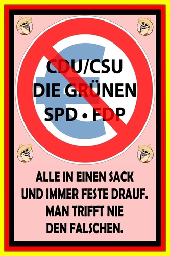 Cartoon: Knüppel aus dem Sack (medium) by heilei tagged alle,parteien