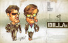 Cartoon: Billa (small) by bharatkv tagged billa,rajinikath,rajini,ajith,kumar,kollywood,tamil,cinema,remake,gangster,indian,bollywood,aegan,asal,caricature,oil,pastels,bharat