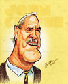 Cartoon: John Cleese (small) by bharatkv tagged john,cleese,english,actor,funny,caricature,cartoon,pastels,bharat,india,comedian,hollywood