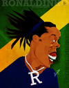 Cartoon: Ronaldinho (small) by bharatkv tagged ronaldinho,football,soccer,fifa,brazil,caricature,cartoon,digital,india,bharat