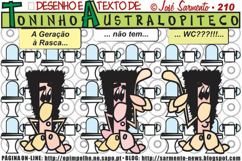 Cartoon: A procura do WC (medium) by jose sarmento tagged procura,do,wc
