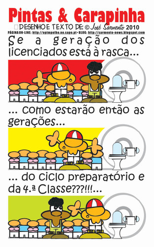 Cartoon: A rasca com licenciatura (medium) by jose sarmento tagged com,rasca,licenciatura