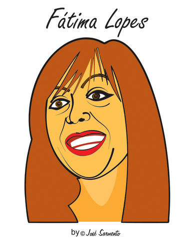 Cartoon: Fatima Lopes By Jose Sarmento (medium) by jose sarmento tagged sarmento,jose,by,lopes,fatima