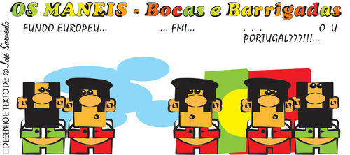 Cartoon: FMI em Portugal (medium) by jose sarmento tagged fmi,em,portugal