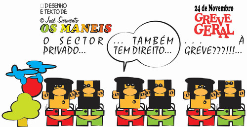 Cartoon: Greve Geral (medium) by jose sarmento tagged greve,geral