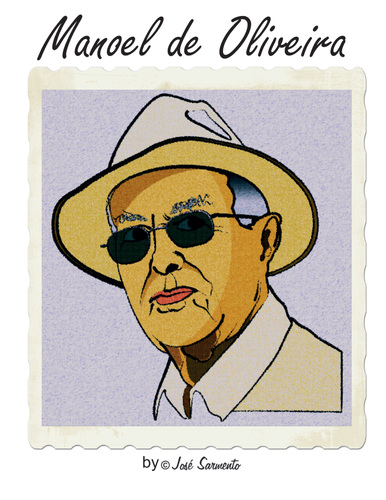 Cartoon: Manoel Oliveira By Jose Sarmento (medium) by jose sarmento tagged sarmento,jose,by,oliveira,manoel