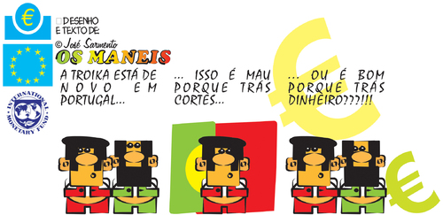 Cartoon: Troika (medium) by jose sarmento tagged troika