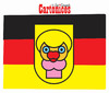 Cartoon: Merkel Flag (small) by jose sarmento tagged merkel flag