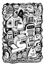 Cartoon: Arche (small) by exit man tagged ink,bw,paper,alesko,exitman,monster