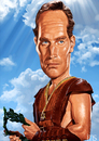 Cartoon: Ben-Hur (small) by JMSartworks tagged caricature,actors,filmmakers,hollywood,paintool,sai,painter