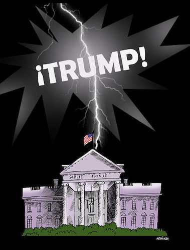 Cartoon: trump! (medium) by adancartoons tagged power