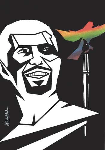 Cartoon: Hadi Heidari (medium) by Atilla Atala tagged hadi,heidari,cartoonist,iran