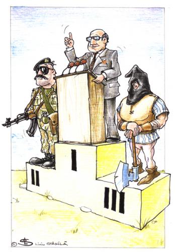 Cartoon: Podium (medium) by Liviu tagged politician,podium,politics,