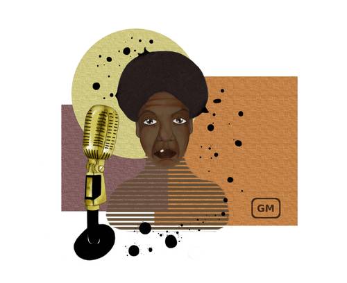 Cartoon: Nina Simone (medium) by gianluca tagged nina,simone