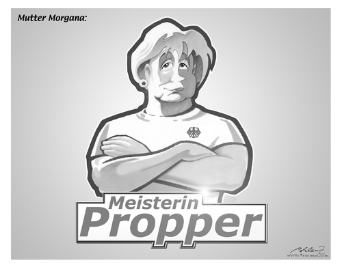 Cartoon: Angela Merkel (medium) by Pohlenz tagged merkel