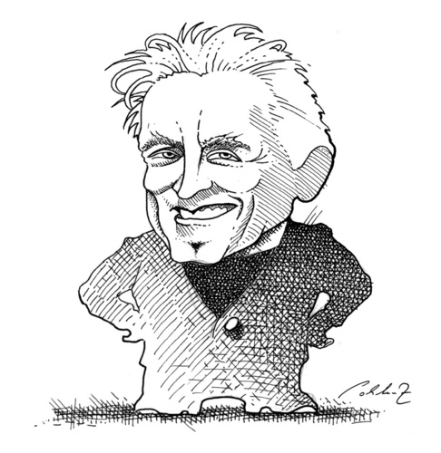 Cartoon: Kirk Douglas 100 (medium) by Pohlenz tagged kirk,douglas,100,celebrities,hollywood,movie,film,cinema