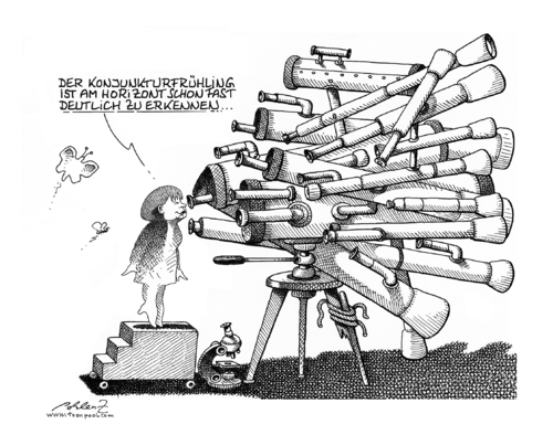 Cartoon: Konjunkturfrühling (medium) by Pohlenz tagged konjunktur,krise,wirtschaftskrise