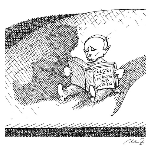 Cartoon: Putin (medium) by Pohlenz tagged putin,russland,ukraine,krieg,tolstoi