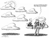 Cartoon: Der 7. Himmel (small) by Pohlenz tagged koalitionsgipfel,merkel,seehofer,westerwelle,cdu,csu,fdp