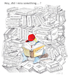 Cartoon: Hey! (small) by Pohlenz tagged donald,trump,usa,president,midterms,books,literature