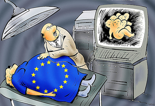 Cartoon: AB (medium) by oguzgurel tagged ab