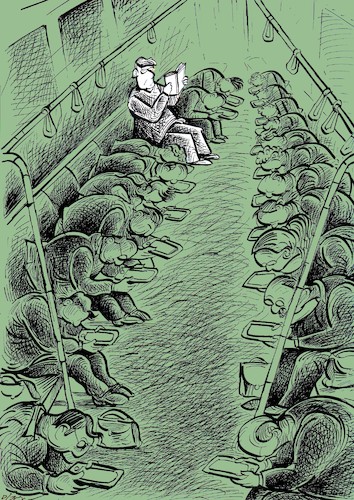 Cartoon: book (medium) by oguzgurel tagged book