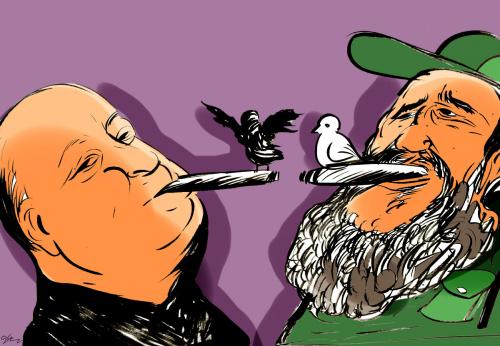 Cartoon: cheroot (medium) by oguzgurel tagged humor