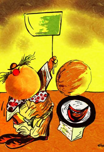 Cartoon: clown (medium) by oguzgurel tagged humor