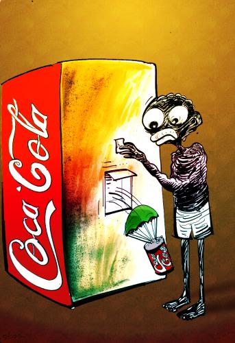 Cartoon: cocacola (medium) by oguzgurel tagged humor