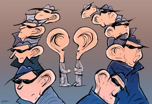 Cartoon: ear (medium) by oguzgurel tagged humor