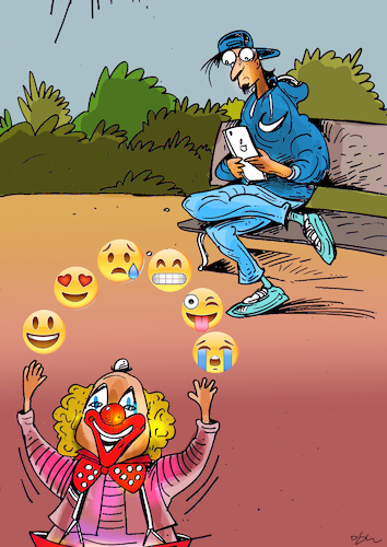 Cartoon: emoji (medium) by oguzgurel tagged emoji