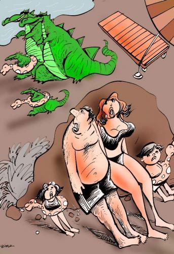 Cartoon: holiday (medium) by oguzgurel tagged humor
