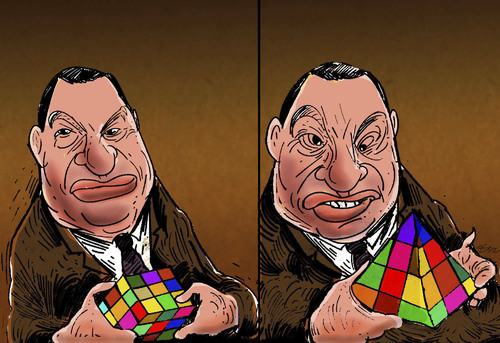 Cartoon: Hosni mubarak (medium) by oguzgurel tagged humor