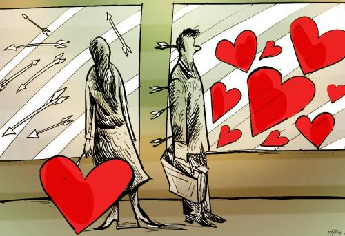 Cartoon: love (medium) by oguzgurel tagged humor