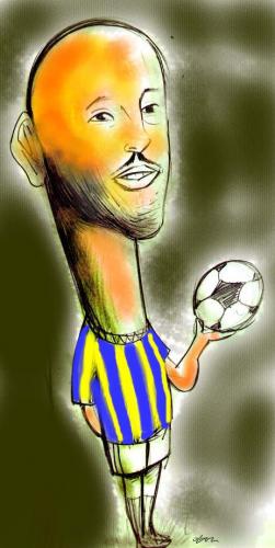 Cartoon: nicolas anelka (medium) by oguzgurel tagged humor