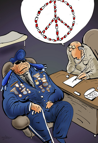 Cartoon: peace (medium) by oguzgurel tagged humor