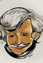 Cartoon: jean ferrat (small) by oguzgurel tagged humor