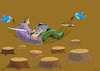 Cartoon: social media (small) by oguzgurel tagged social,media