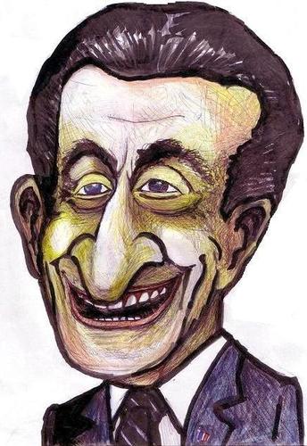 Cartoon: Nicolas Sarkozy (medium) by artistocrat tagged politics,politician,french,sarkozy