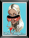 Cartoon: Paris Hilton Caricature (small) by domarn tagged paris,hilton,caricature,cartoon,celebrity,caricatures,famous,people,cartoons