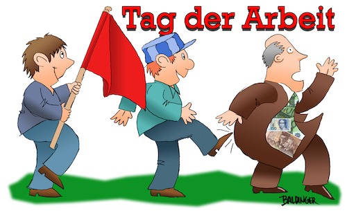 Cartoon: May Day (medium) by dbaldinger tagged workers,communist,communism,socialism,anarchist