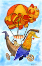 Cartoon: Fantasy (small) by dbaldinger tagged fantasy,balloon,fairytale,story,children,cat,dragon