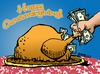 Cartoon: Happy Consumergiving! (small) by dbaldinger tagged thanksgiving,holidays,usa,workers,rights