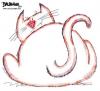 Cartoon: Kitty Rotundus (small) by dbaldinger tagged cat,obese,pets,animals,
