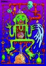 Cartoon: Tubeman (small) by dbaldinger tagged fantasy weird cat strange alien pipes