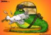 Cartoon: War (small) by dbaldinger tagged war,peace,military,dove,