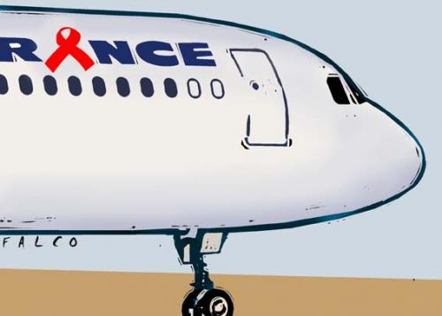 Cartoon: Air France (medium) by alexfalcocartoons tagged air,france